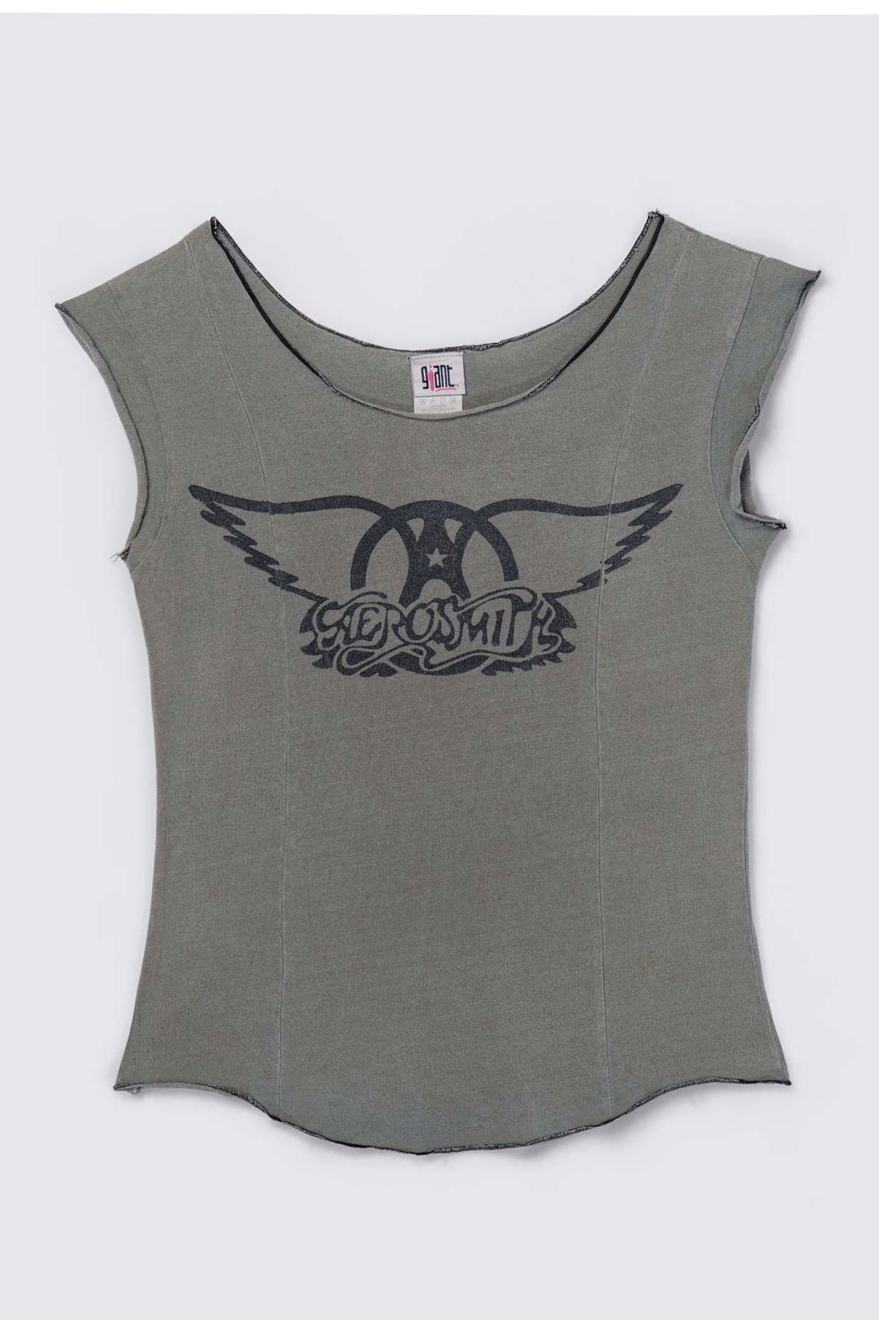 Rare 90s Giant Aerosmith Deconstructed Baby Tee