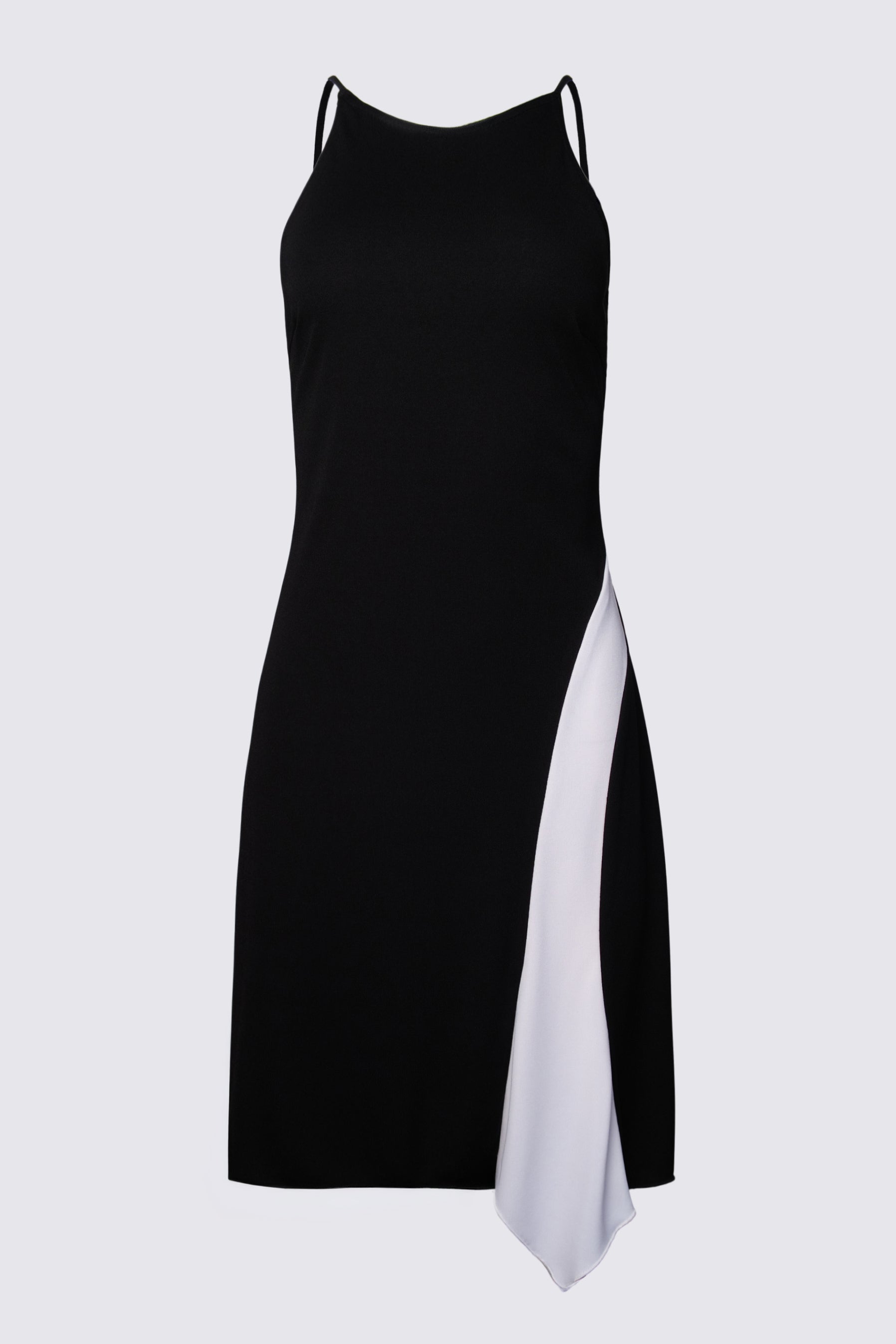 90s Jump Black & White Slip Dress