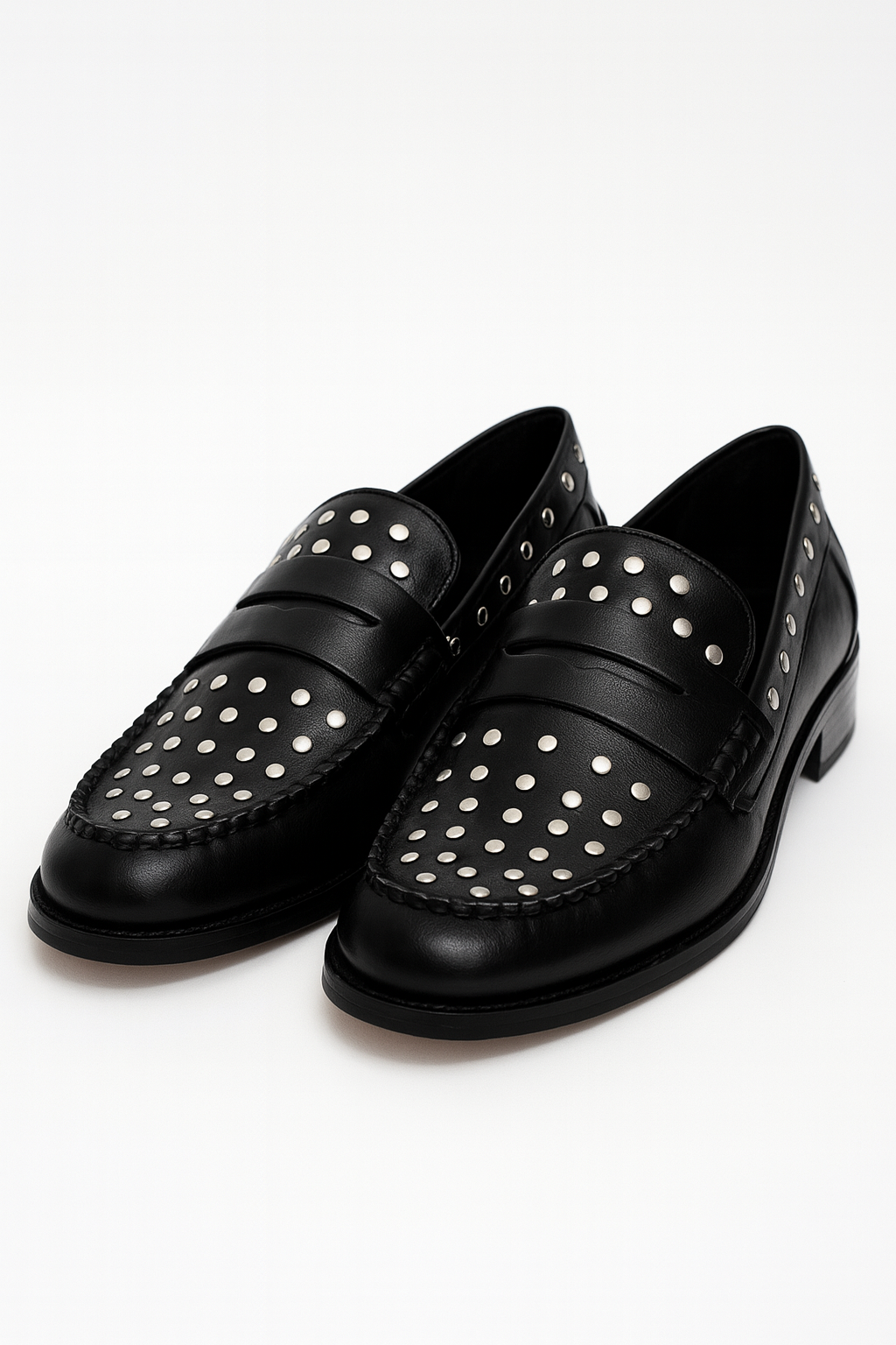 Studded Leather Loafer