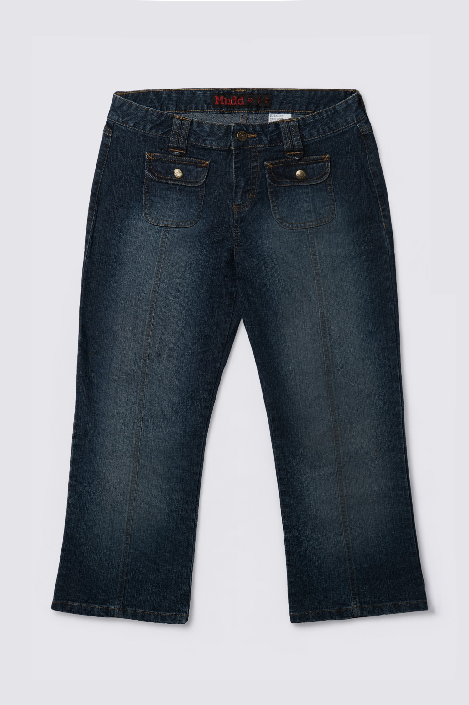 Y2K Mudd Midrise Denim Capris