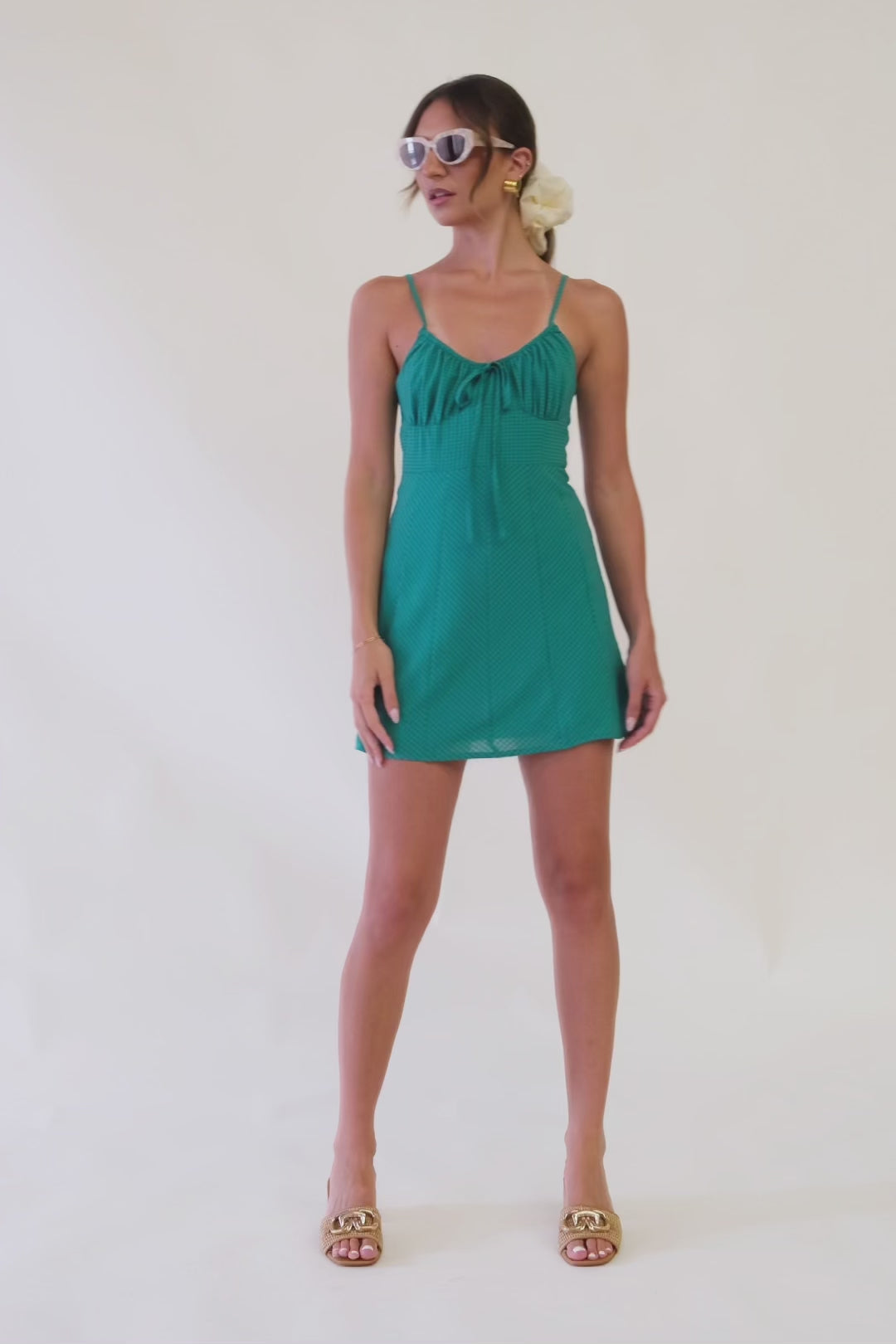 Freddie Gingham Mini Dress
