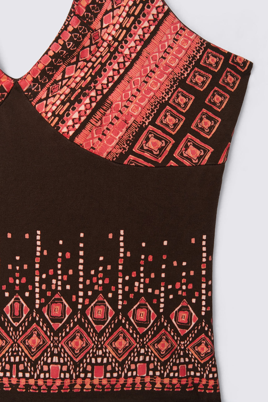 90s Q&A Printed Jersey Halter Top