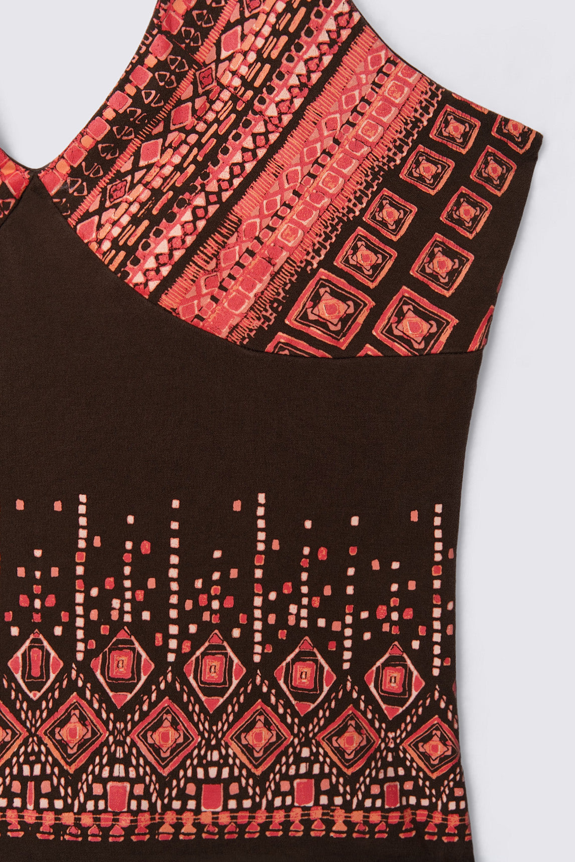 90s Q&A Printed Jersey Halter Top