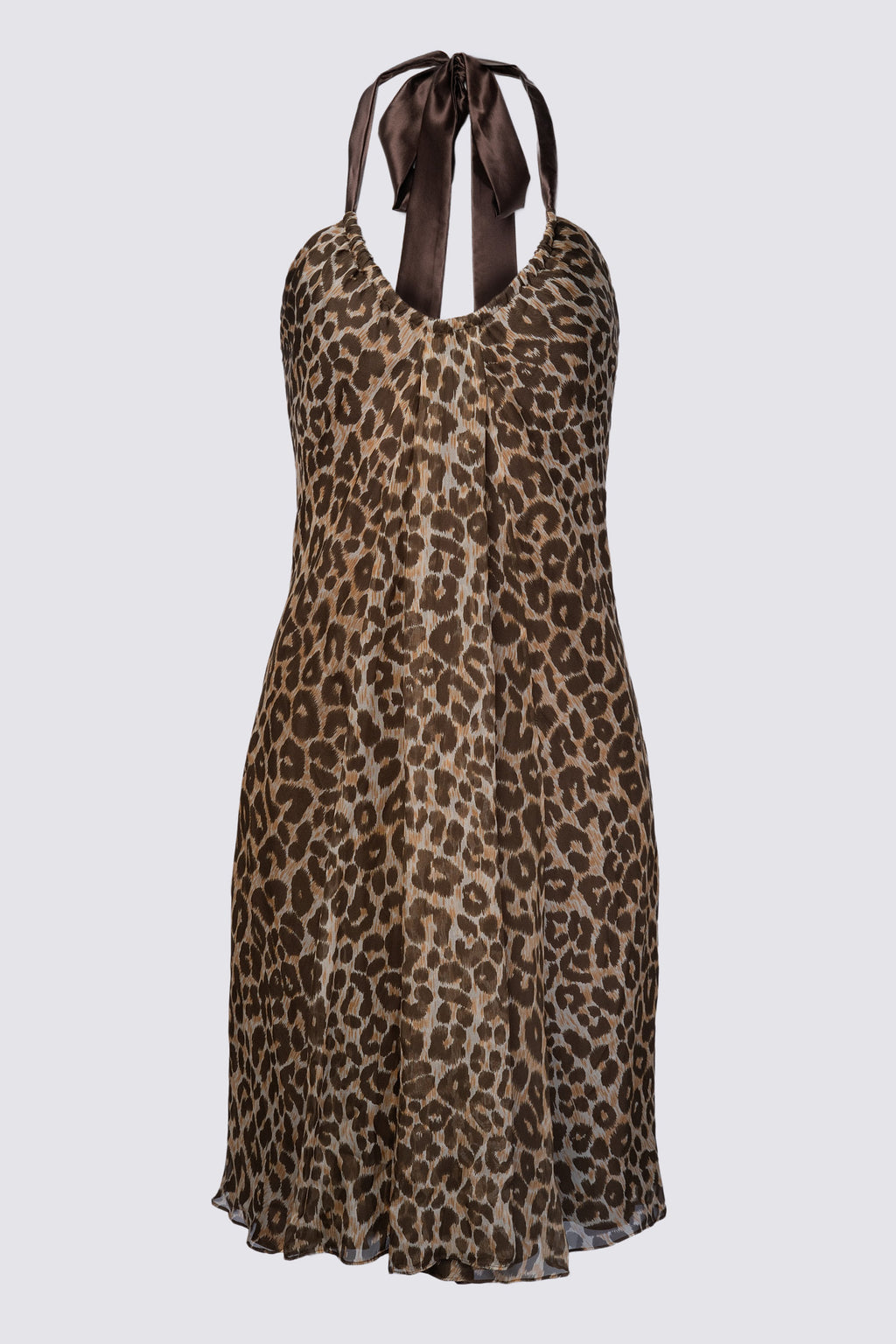 Y2K Deadstock Fiori Di Zucca Silk Halter Dress