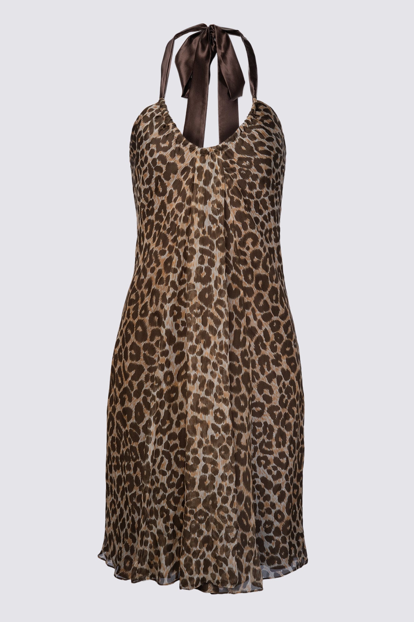 Y2K Deadstock Fiori Di Zucca Silk Halter Dress