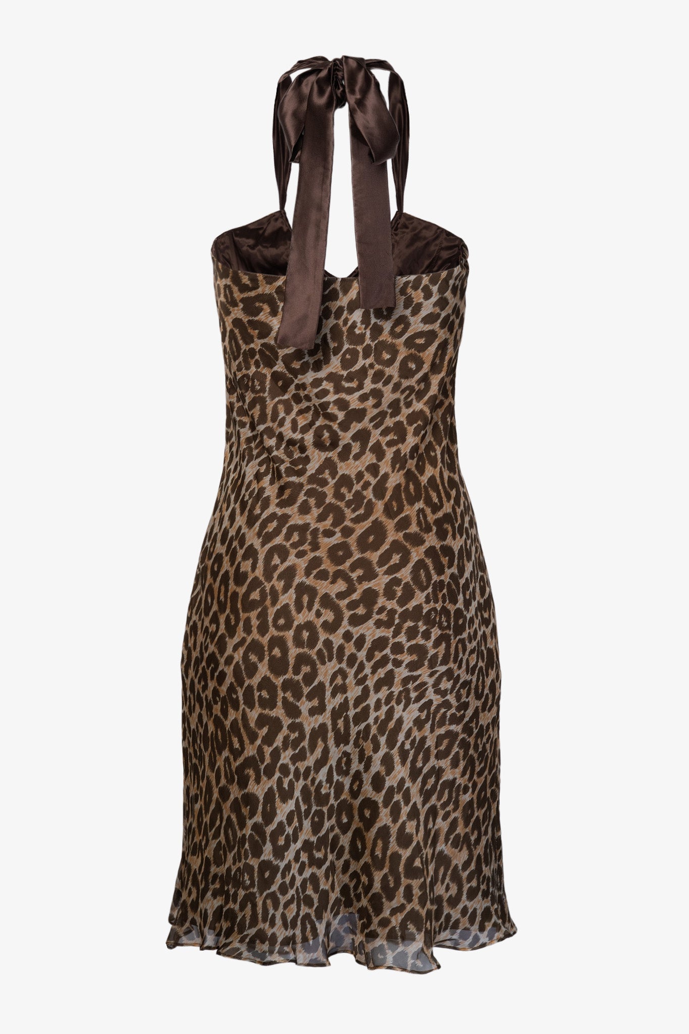 Y2K Deadstock Fiori Di Zucca Silk Halter Dress
