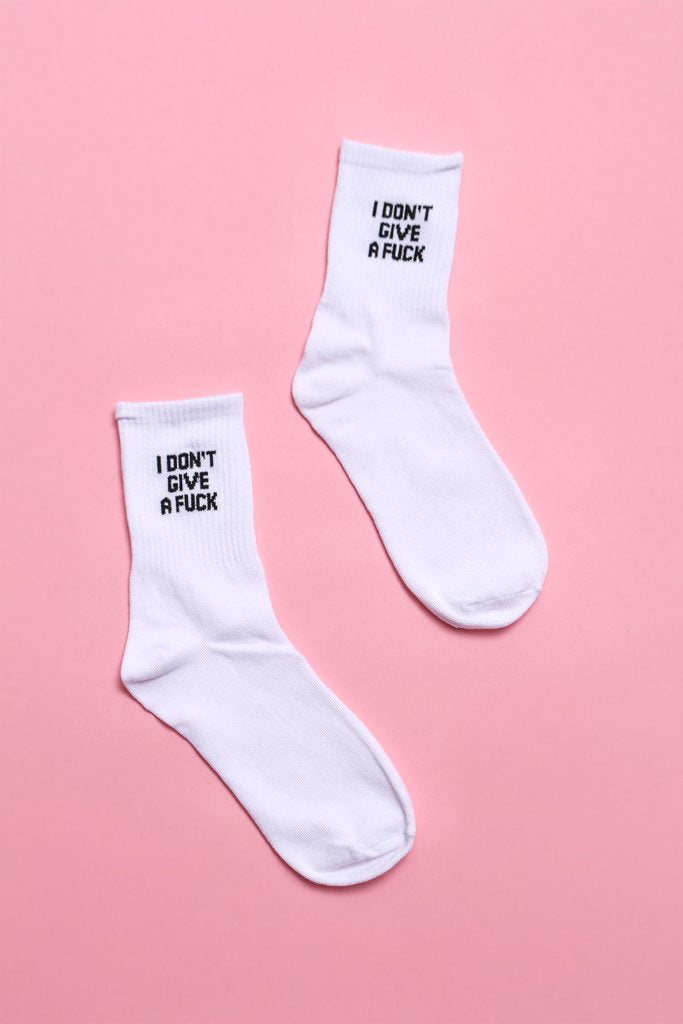 IDGAF Crew Socks