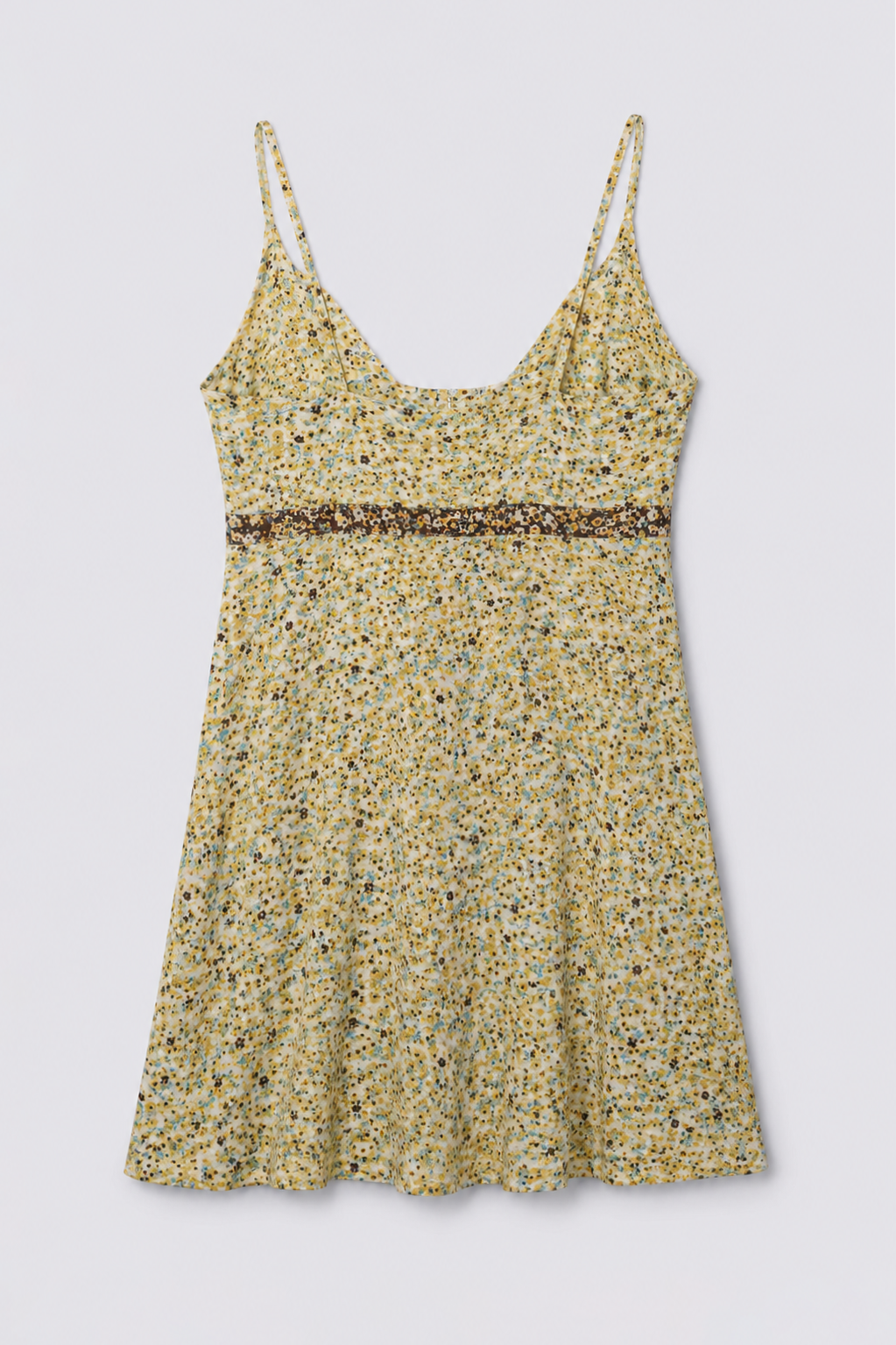 Y2K Split Cotton Babydoll Mini Dress