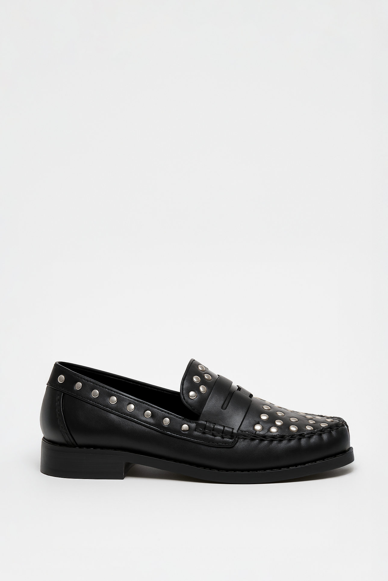Studded Leather Loafer