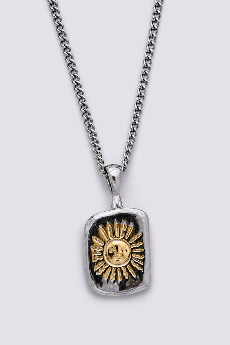 Sun & Moon Mixed Metals Pendant
