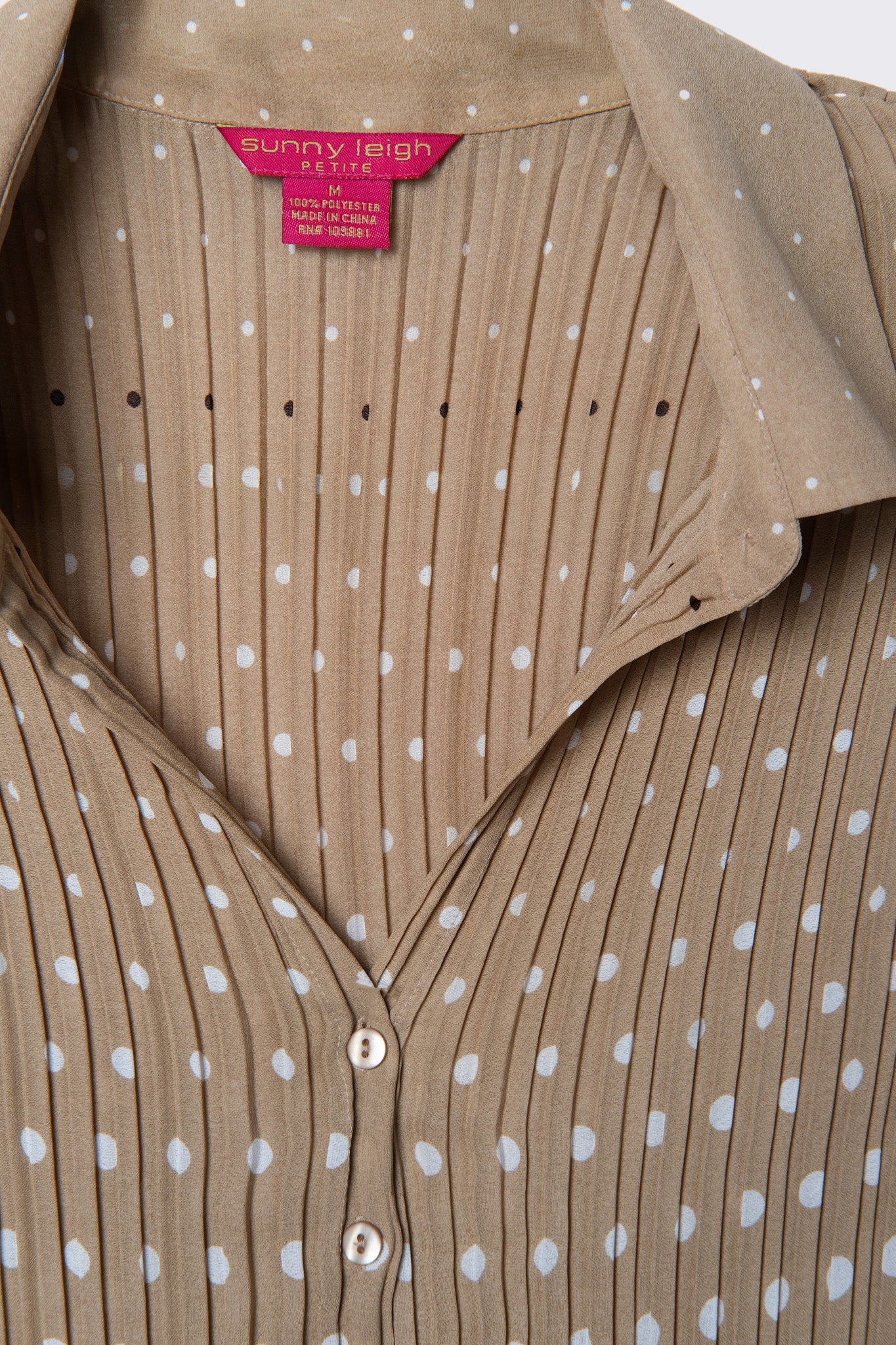 Sunny Leigh Polka Dot Sleeveless Blouse