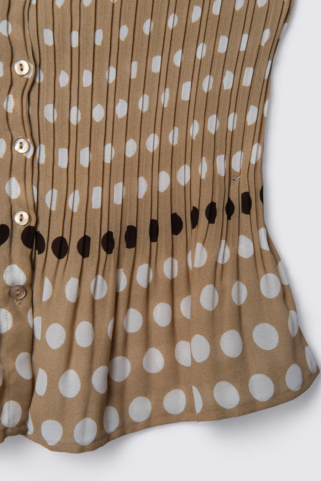 Sunny Leigh Polka Dot Sleeveless Blouse
