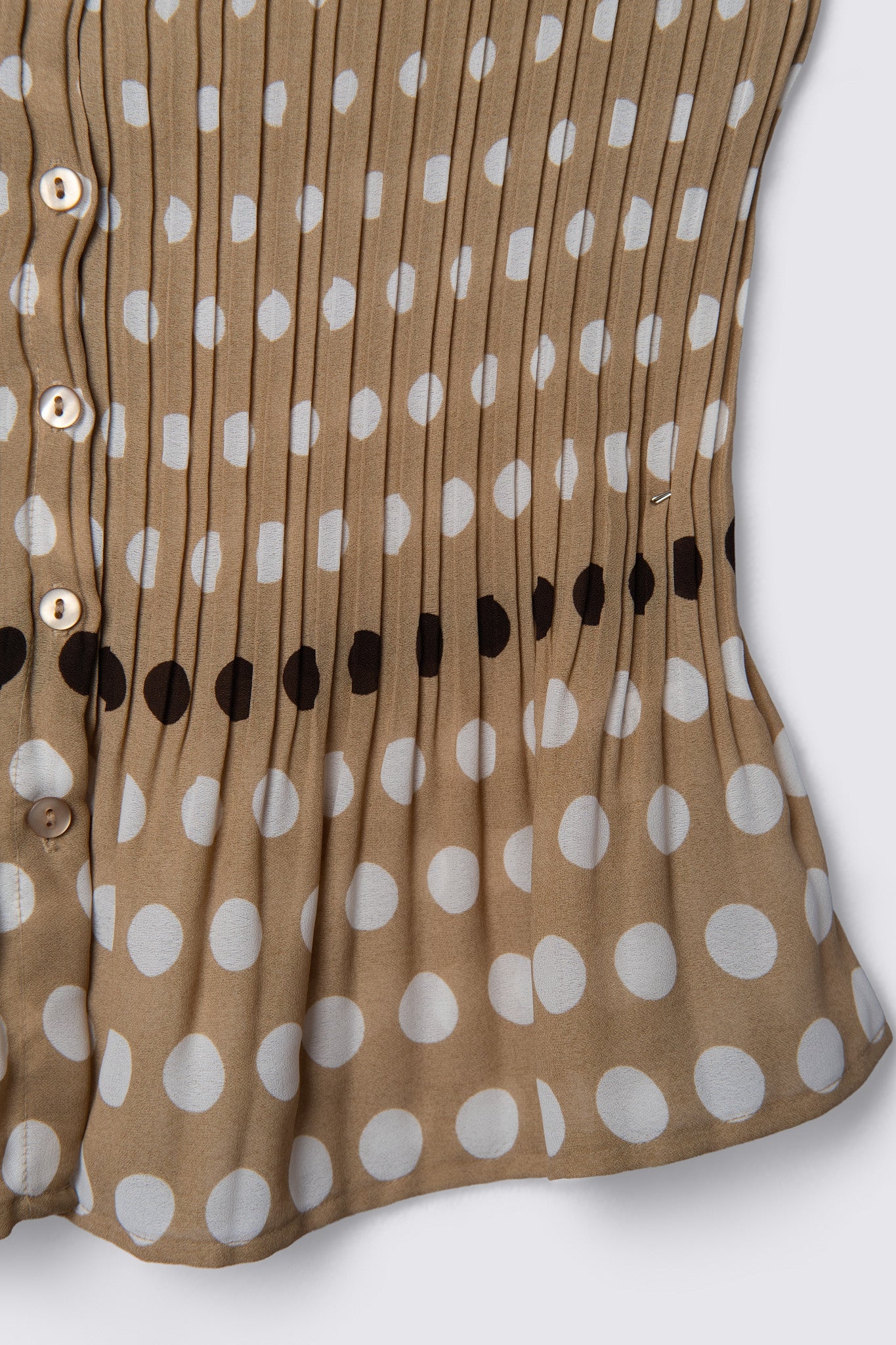 Sunny Leigh Polka Dot Sleeveless Blouse