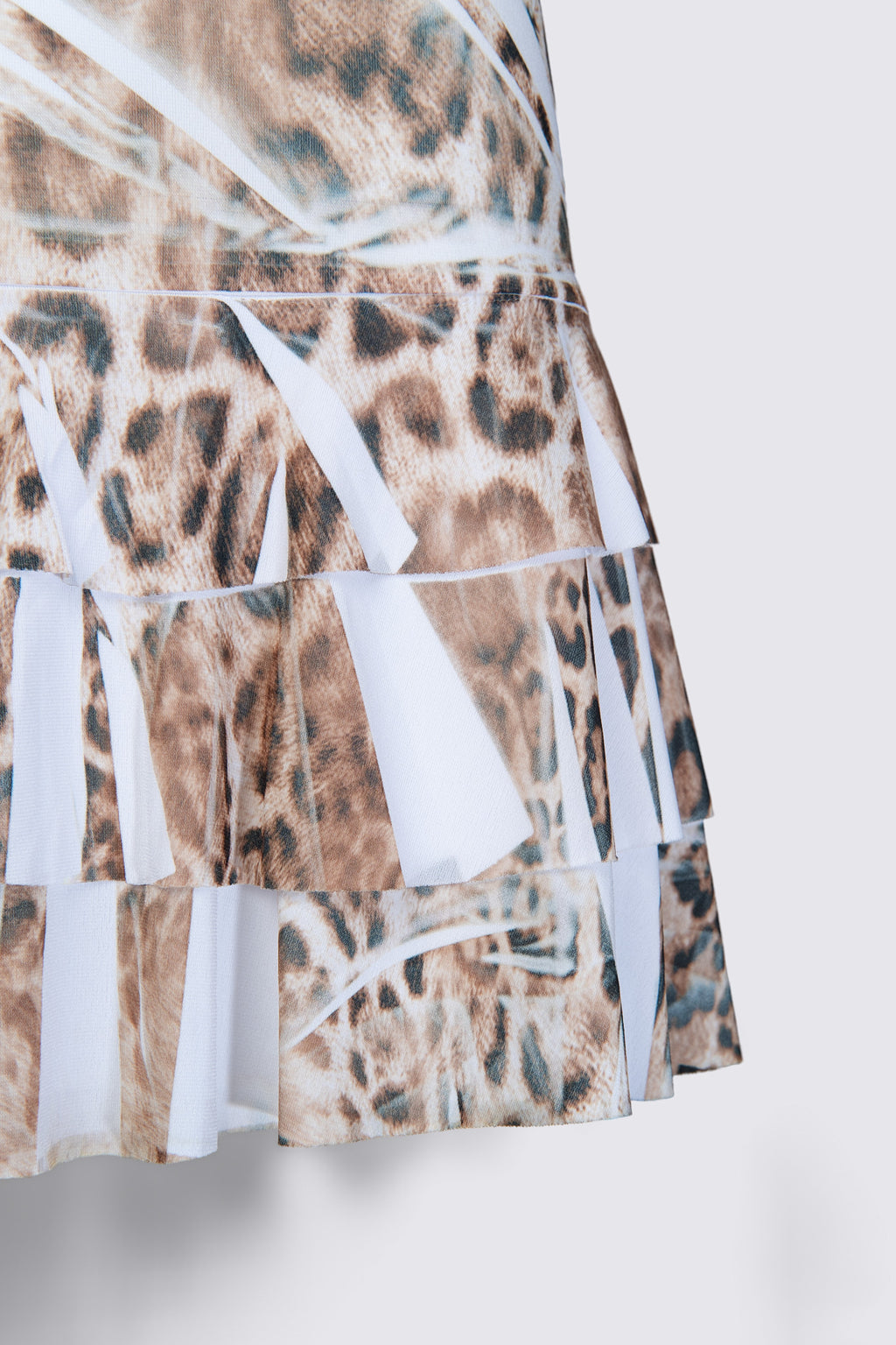 Y2K Leopard Sublimation Print Strapless Mini Dress