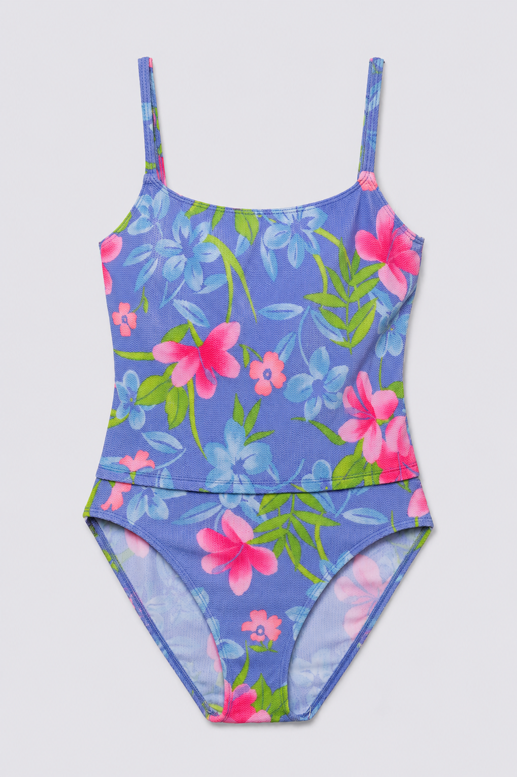 90s Floral High Cut Tankini