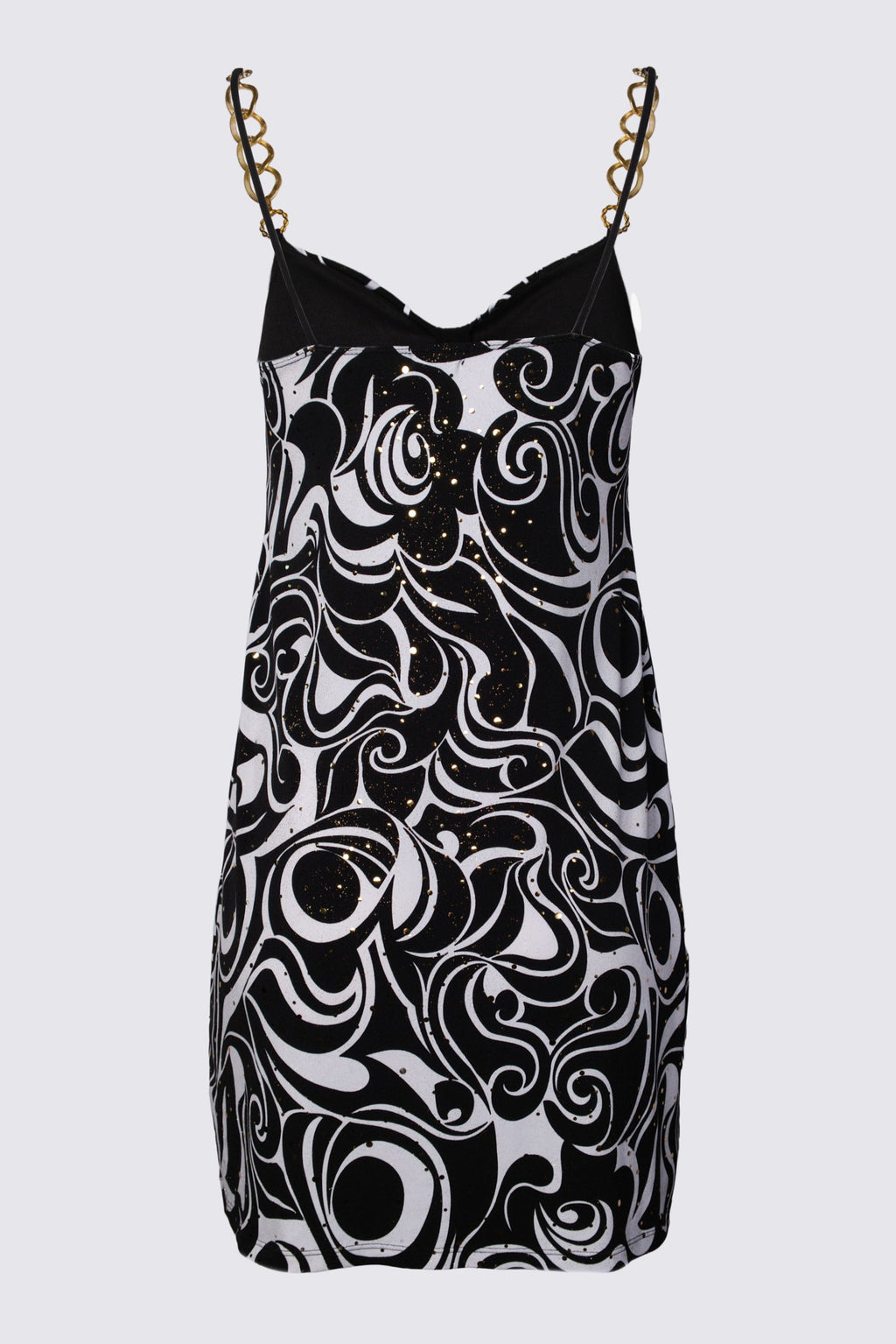 Y2K Wet Seal Chain Strap Bubble Mini Dress