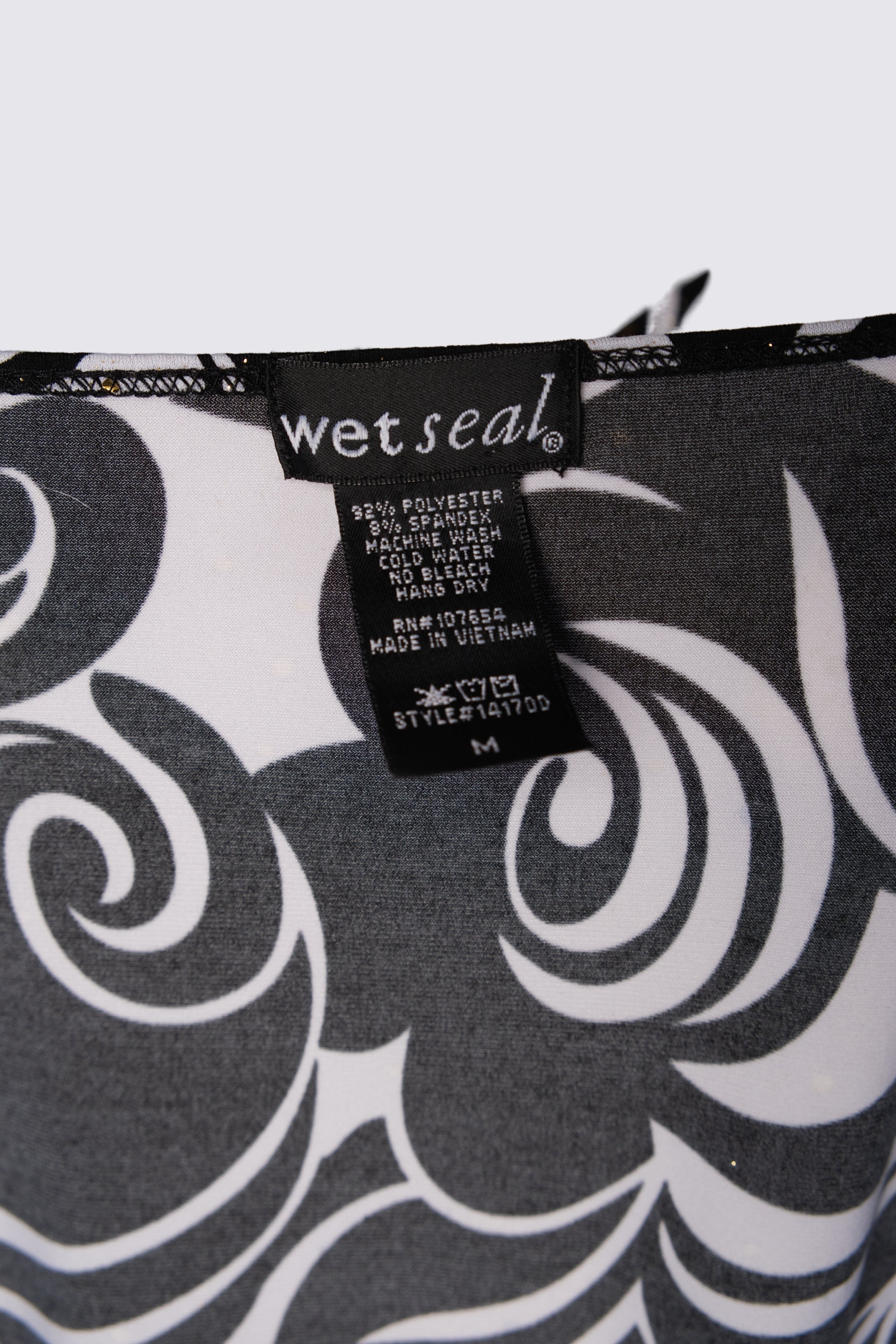 Y2K Wet Seal Chain Strap Bubble Mini Dress