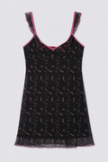 Y2K Xhilaration Micro Mesh Floral Mini Dress