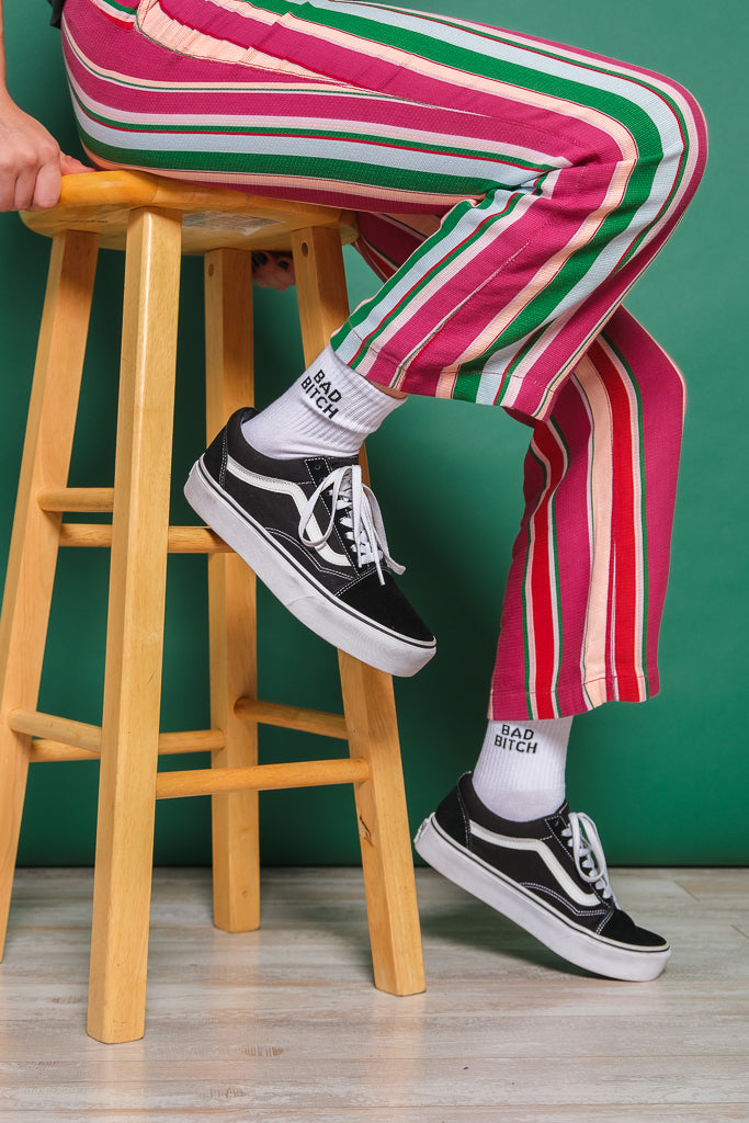 Bad "B" Crew Socks