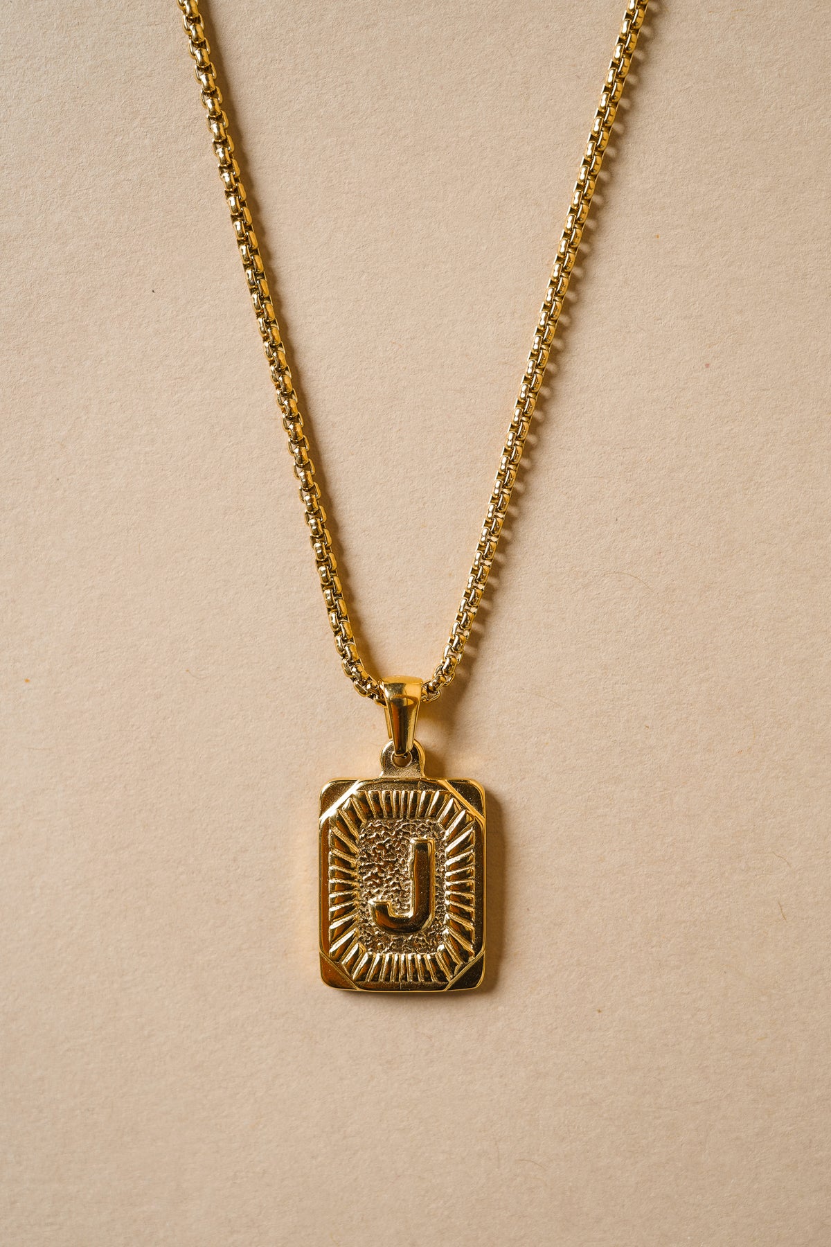Initial Card Pendant