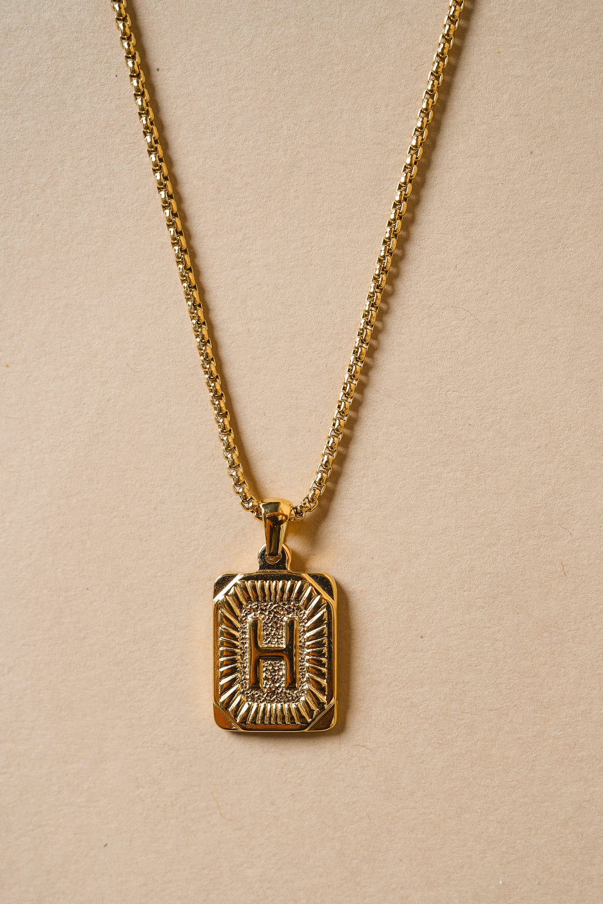 Initial Card Pendant