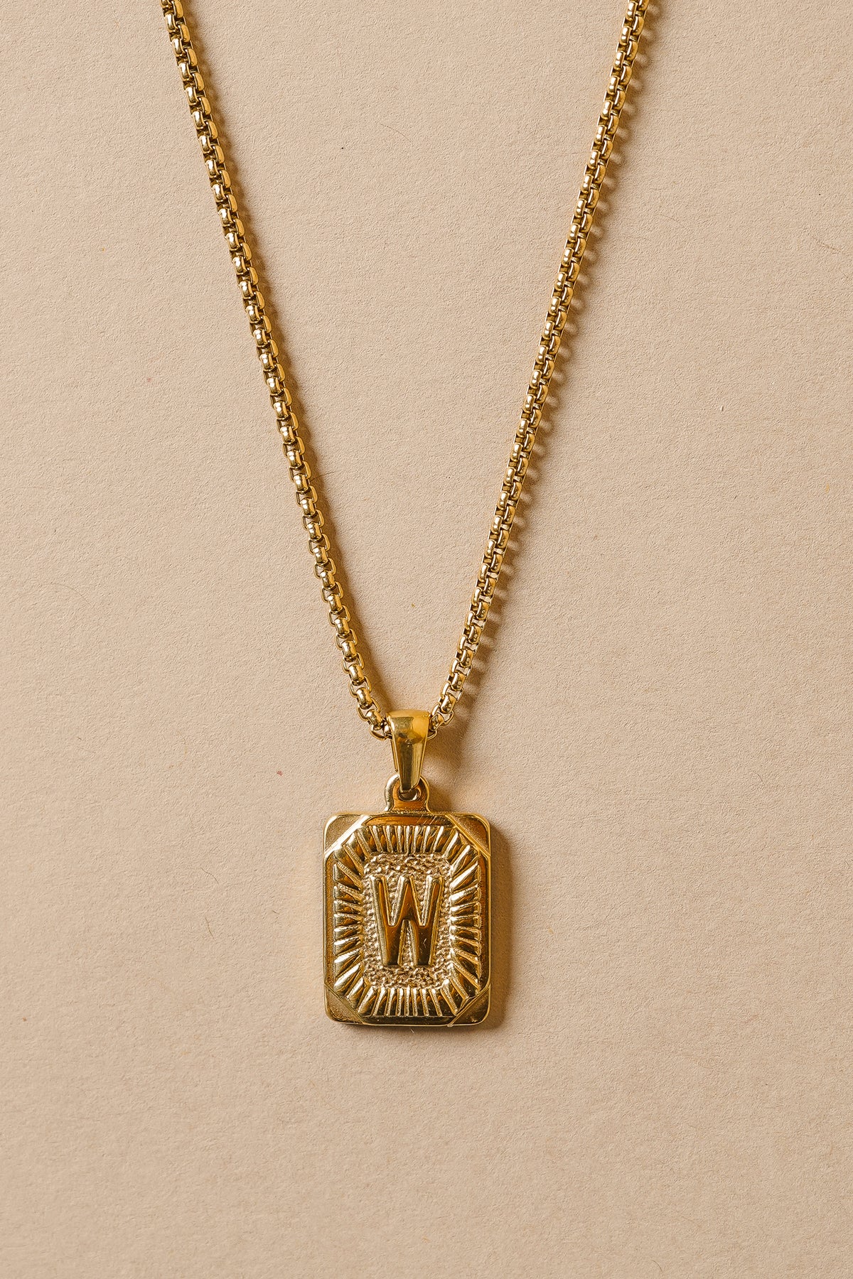 Initial Card Pendant